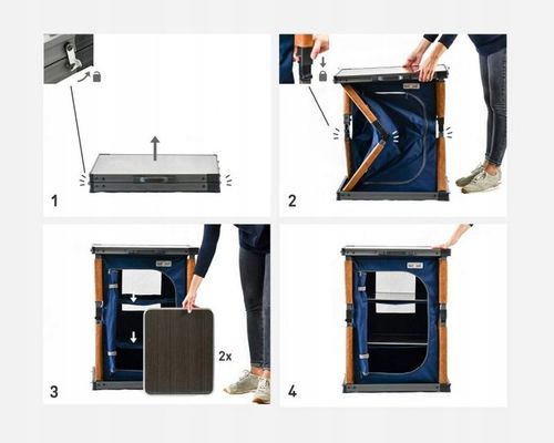 Szafka kempingowa turystyczna składana pojedyncza Nancy - Bel Sol na Arena.pl