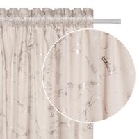 Zasłona gotowa na taśmie MARMY 140x270 welurowa półzaciemniająca jbeż