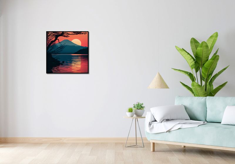 Plakat 60x60cm Góra Wieczorem zdjęcie 4