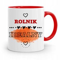 Dla Rolnika Kubek Czerwony Rolnik Idealny Prezent Z Nadrukiem Ze Zdjęciem