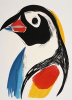 Plakat 20,5x28,4cm Portret Ptaka