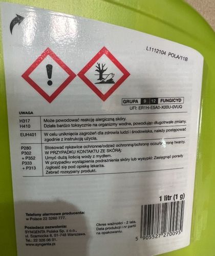 SUMIN SWITCH 62,5 WG RTU choroby jabłoni gruszy pigwy czereśni wiśni 1L na Arena.pl