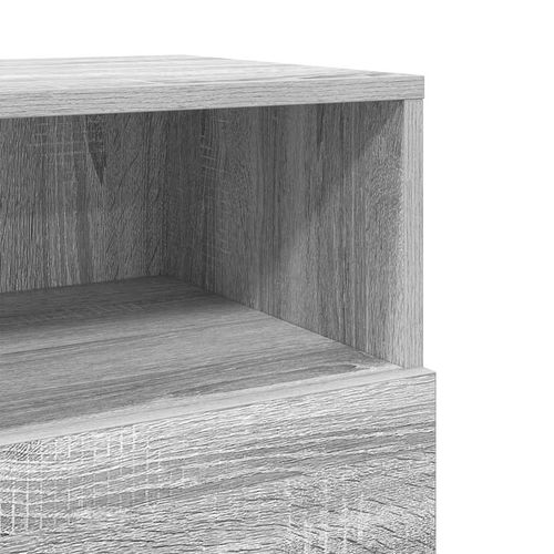 Szafka nocna z 2 szufladami, szary dąb sonoma, 36x36x68 cm na Arena.pl