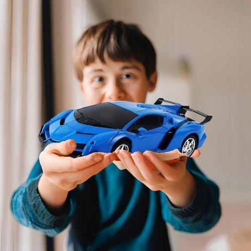 ROBOT TRANSFORMUJĄCY SIE W SAMOCHÓD LAMBO 2W1 AUTO NA PILOT RC DZIECI na Arena.pl