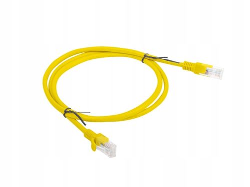 Patchcord Lanberg UTP kat.5e 1m żółty na Arena.pl