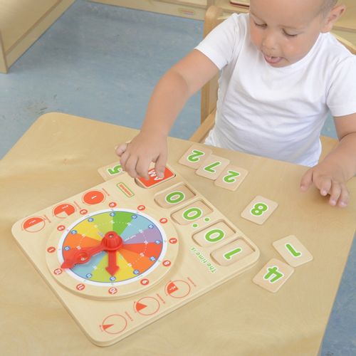 MASTERKIDZ TABLICA EDUKACYJNA NAUKA CZASU na Arena.pl