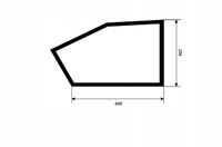 Szyba drzwi dolna JCB 505-20 TC, 525-60, 333/E0252