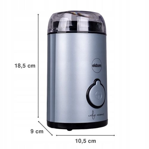 Młynek elektryczny do kawy MK90N beano Eldom niebieski matowy 60g na Arena.pl