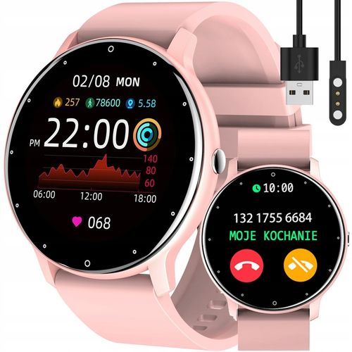 Zegarek SMARTWATCH SMS KROKI PULS POLSKIE MENU na Arena.pl