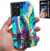 ETUI DO SAMSUNG GALAXY S21 Ultra - PIŁKA NOŻNA FOOTBALL PIŁKARZE + FOLIA