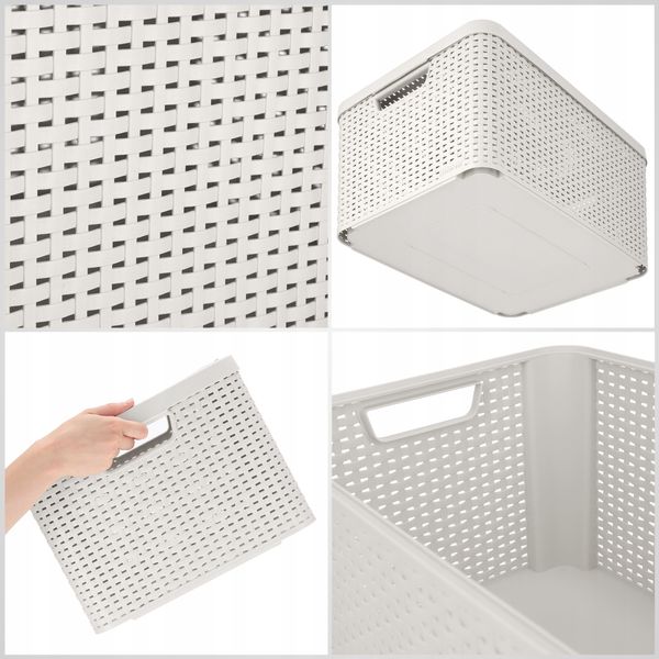 Curver Koszyk Pojemnik Organizer Z Pokrywką 30L zdjęcie 5