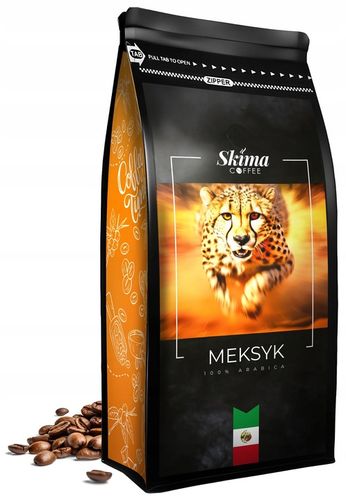 Kawa ziarnista 1kg MEKSYK 100% ARABICA Świeżo Palona do ekspresu + GRATIS na Arena.pl