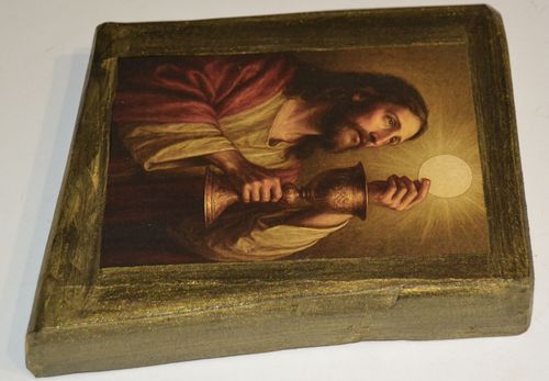 Ikona Jezus z Hostią mała na Arena.pl
