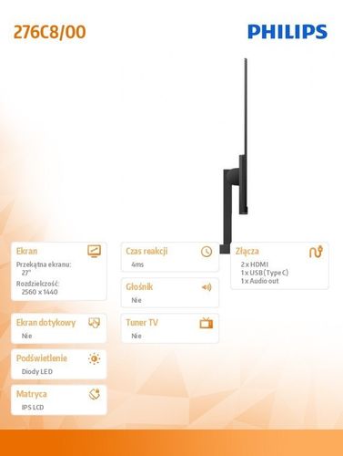 Monitor 276C8 27'' IPS HDMIx2 USB-C HDR na Arena.pl