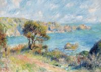 Plakat 18x13cm View at Guernsey, Pierre-Auguste Renoir do Salonu