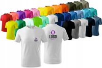 KOSZULKA DZIECIĘCA T-shirt Z WŁASNYM HAFTEM LOGO HAFT KOMPUTEROWY 30 szt.