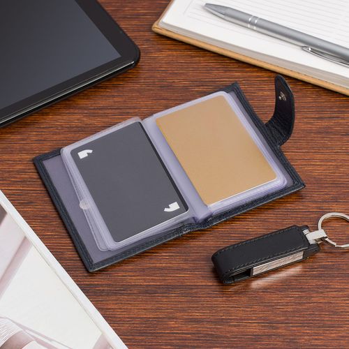 skórzane etui na karty granatowe na Arena.pl