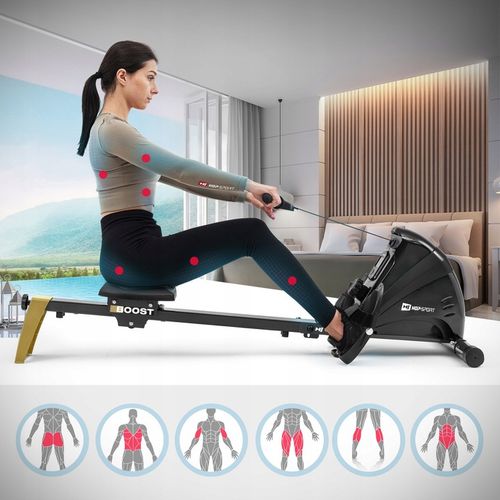 Wioślarz magnetyczny treningowy ergometr wioślarski składany stacjonarny na Arena.pl