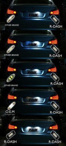 PODŚWIETLENIE TABLICY REJESTRACYJNEJ LED DO BMW E39 E60 E61 X5 E90 E91 E93 na Arena.pl