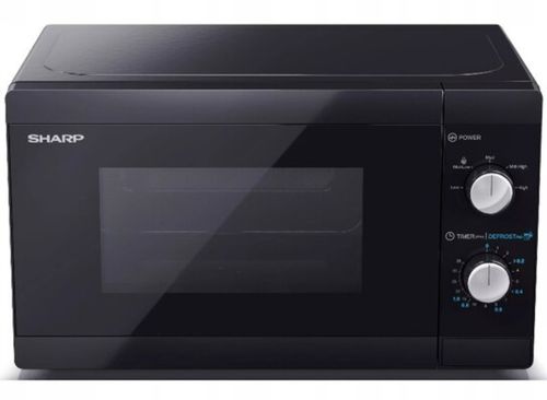 Kuchenka mikrofalowa wolnostojąca SHARP 800W 20L czarna na Arena.pl
