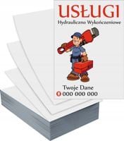 Ulotki A4 1000szt reklamowe firmowe USŁUGI HYDRAULICZNE duży wybór wzorów