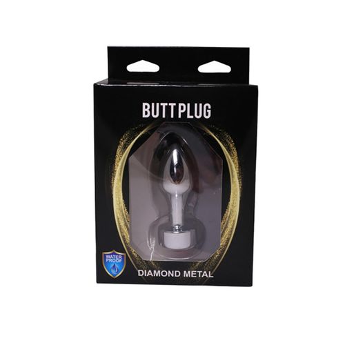 silver butt plug with red diamond na Arena.pl