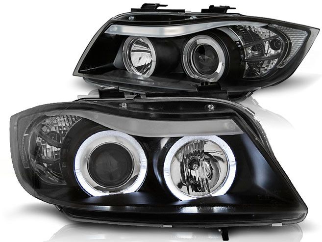 Lampy Reflektory BMW E90/E91 05-08 Ringi Soczewki zdjęcie 1