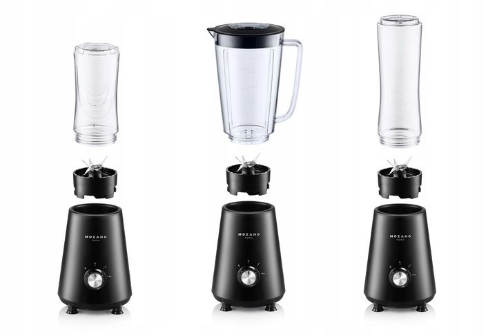 BLENDER KIELICHOWY 3w1 DO SMOOTHIE KOKTAJLI 2 WKŁADY CHŁODZĄCE 2 BUTELKI zdjęcie 5