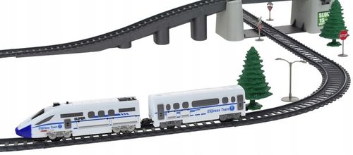 Kolejka Elektryczna Pociąg Ogromny Tor Tunel Podnoszony Most 366cm Wagony na Arena.pl