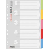 przekładki office products karton a4 227x297mm mix
