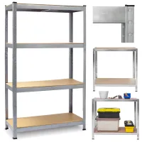 Regał metalowy magazynowy warsztatowy biurowy do garażu 135kg 150x75x30cm