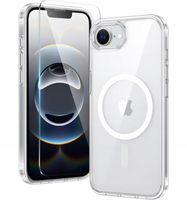 2 x PRZEZROCZYSTE SZTYWNE ETUI CASE OBUDOWA MAGSAFE TPU DO IPHONE 16E + SZK