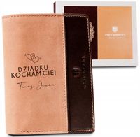 Portfel SKÓRA 100% dla DZIADKA grawer POLSKA MARKA