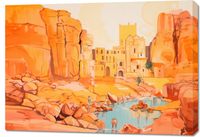 Obraz 100x70cm Ruiny pod Słońcem