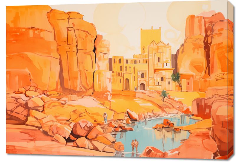 Obraz 100x70cm Ruiny pod Słońcem zdjęcie 1