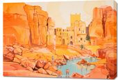 Obraz 100x70cm Ruiny pod Słońcem