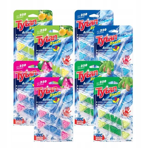 WC Tytan kostka zawieszka do WC MEGA ZESTAW 16x40g na Arena.pl