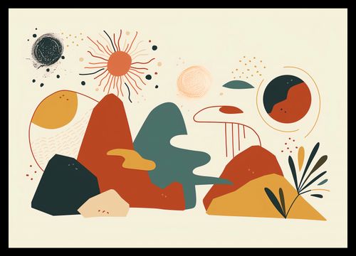 Plakat 42x29,7cm Kosmos Barw na Arena.pl