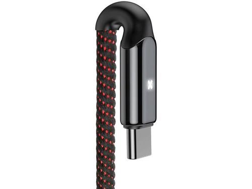 Baseus kabel X-shaped Light USB-C Typ C 3A Rapid Charge 1m black na Arena.pl