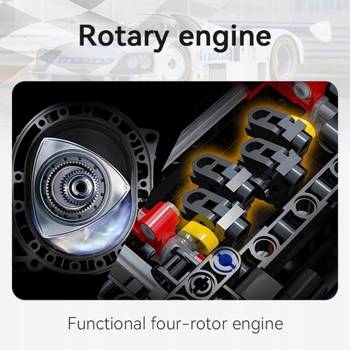 KLOCKI CADA MAZDA 787B AUTO SPORTOWE 50 CM 1:10 WYŚCIGÓWKA 1797 ELEMENTÓW na Arena.pl