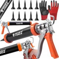 WYCISKACZ PISTOLET DO SILIKONU MAS SZPACHLOWYCH FUG AKRYLU MOCNY