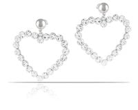 kolczyki serca wysadzane kamieniami preciosa (p15/tgu/93ag)