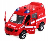 Model metalowy STRAŻ POŻARNA NAPĘD. Mówi po POLSKU