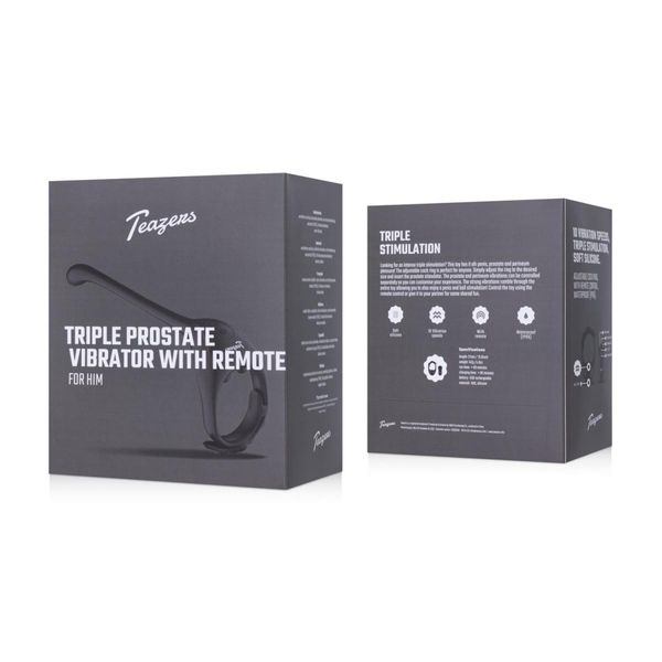 Teazers Triple Prostate Vibrator With Remote zdjęcie 15