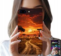 ETUI DO IPHONE ( 7 PLUS ) - SAFARI AFRYKA ZACHÓD SŁOŃCA PIĘKNE WIDOK