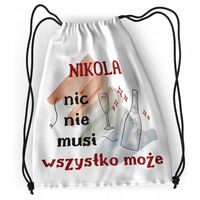 Plecak Dla Nikoli Sportowy Szkolny Worek Torba Z Nadrukiem Ze Zdjęciem