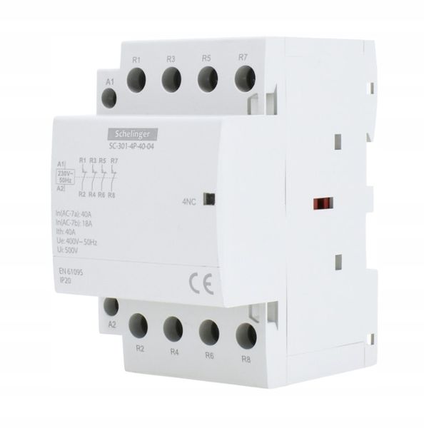 Stycznik modułowy SC301 4P 40A TYP 04 4R SCHELINGER zdjęcie 1