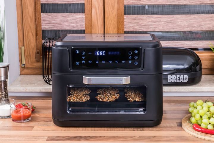 PIEKARNIK FRYTKOWNICA BEZTŁUSZCZOWA 2 KOSZE 8L/2500W 4 URZĄDZENIA W 1 zdjęcie 2