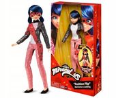 MIRACULOUS LALKA BIEDRONKA I CZARNY KOT FASHION FLIP CEKINY MARINETTE 50375