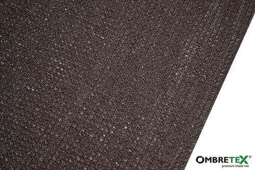 Osłona Na Ogrodzenie Płot 1,2x10m Brązowa Siatka Cieniująca Brąz Mata na Arena.pl